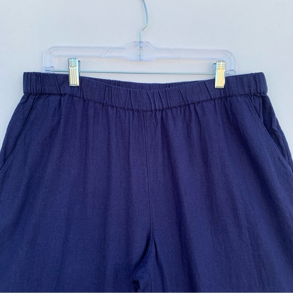 CASLON Women’s Line Blend Wide Leg Pull-On Pants Size Large Navy - Picture 5 of 14